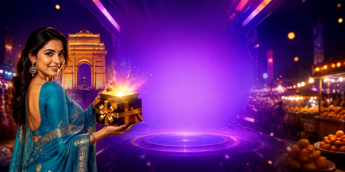 Casino betting atmosphere near India Gate with a stylish player wearing a traditional saree